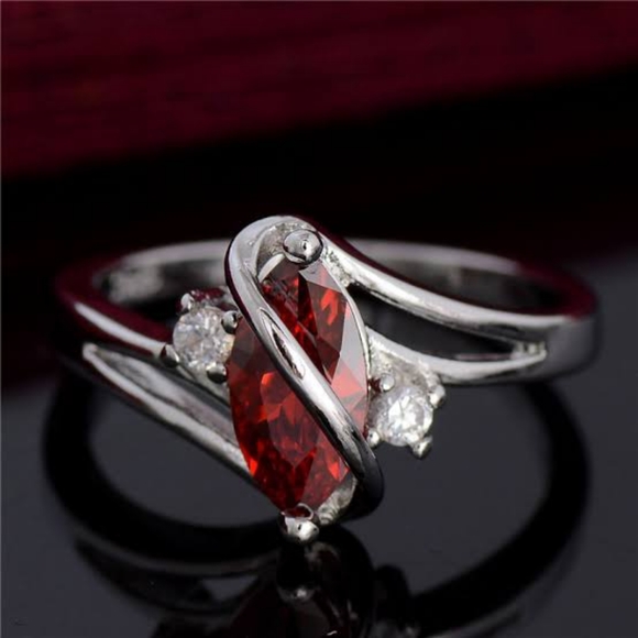 Betsey Johnson Jewelry - Betsey Johnson's Marquise Ruby Ring
